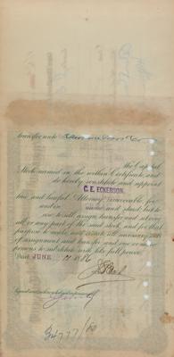 Lot #157 Jules Bache Document Signed - Image 2
