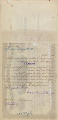 Lot #178 Sidney Dillon Document Signed - Image 2