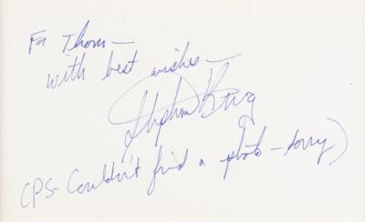 Lot #462 Stephen King Signature - Image 2