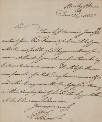 Lot #220 King William IV Autograph Letter Signed