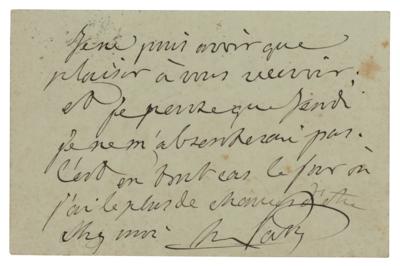 Lot #252 Frederic Passy Autograph Letter Signed - Image 1