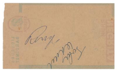Lot #515 Beatles: John Lennon and Ringo Starr Signatures and Sketch - Image 1