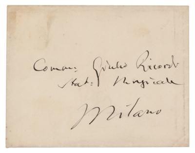 Lot #510 Giuseppi Verdi Autograph Letter Signed - Image 2