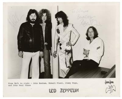 Lot #8161 Led Zeppelin Signed Photograph