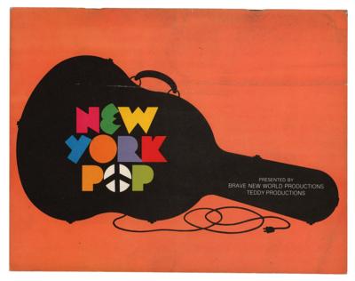 Lot #8115 Jimi Hendrix 1970 New York Pop Festival Program - Image 1