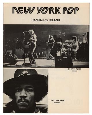 Lot #8115 Jimi Hendrix 1970 New York Pop Festival Program - Image 2