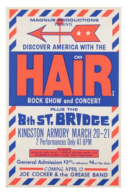 Lot #8317 Hair 1970 Kingston Poster - Image 1