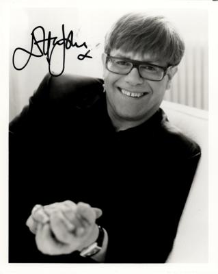 Lot #8321 Elton John Signed Photograph
