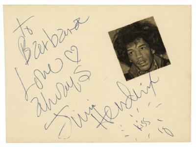 Lot #8111 Jimi Hendrix Experience Signatures