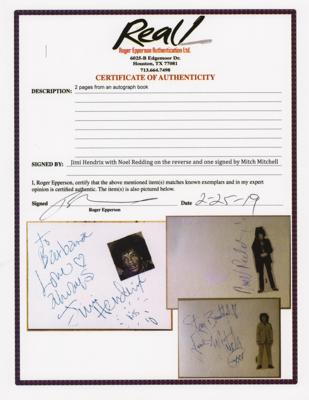 Lot #8111 Jimi Hendrix Experience Signatures - Image 4