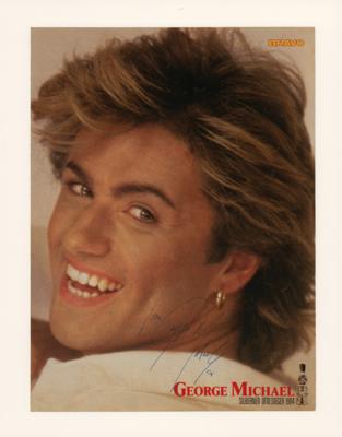 Lot #8448 George Michael Signed Photograph