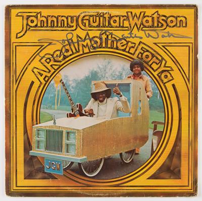 Lot #8202 Johnny 'Guitar' Watson Signed Album - Image 1