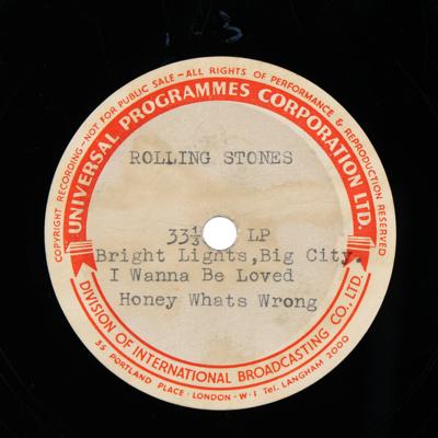 Lot #8122 Rolling Stones 1963 IBC Studios Acetate - First Professional Recording Session - Image 4
