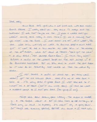 Lot #8257 AC/DC: Bon Scott Autograph Letter Signed