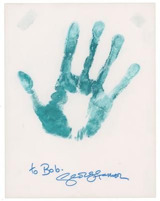 Lot #8062 Beatles: George Harrison Signed Hand Print