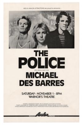 Lot #8342 The Police 1980 Warnor's Theatre Concert Poster - Image 1