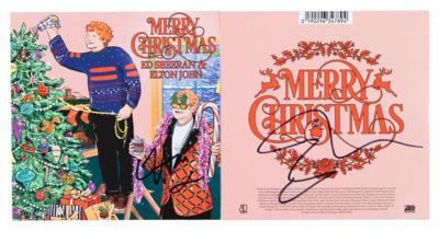 Lot #8328 Elton John and Ed Sheeran (2) Signed 'Merry Christmas' CD Singles - Image 1