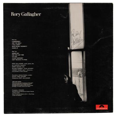 Lot #8314 Rory Gallagher Signed Album