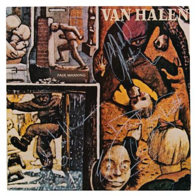 Lot #8274 Van Halen Signed Album