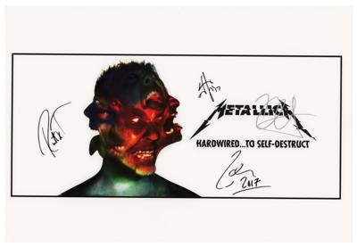 Lot #8404 Metallica Signed Print