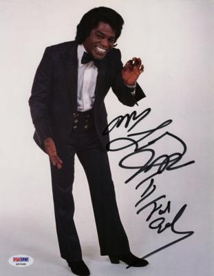 Lot #8233 James Brown Signed Photograph