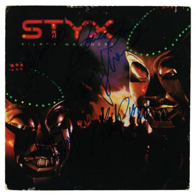 Lot #8418 Styx Signed Album