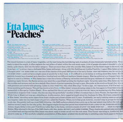 Lot #8197 Etta James Signed Album