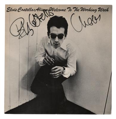 Lot #8307 Elvis Costello Signed 45 RPM Record