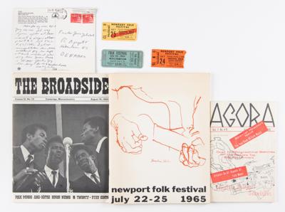 Lot #8017 Bob Dylan: 1965 Newport Folk Festival Archive