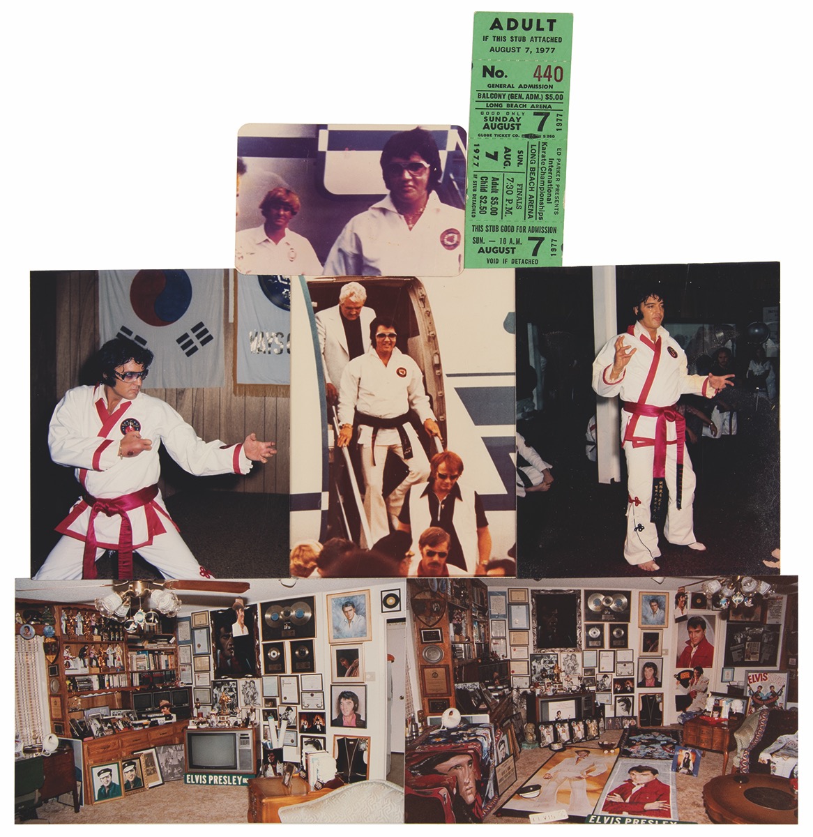 Lot #8204 Elvis Presley Signed 1974 Tennessee Karate Institute Rank Certificate - Image 3