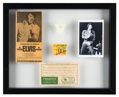 Lot #8206 Elvis Presley 1971 Dallas Concert Guitar Pick (Attested as Given to a Fan)