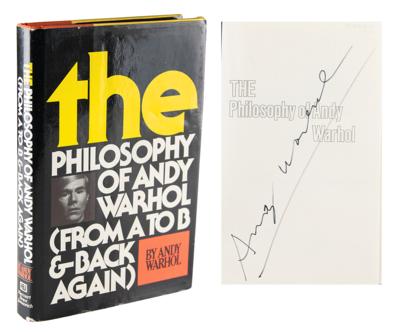 Lot #8042 Andy Warhol Signed Book