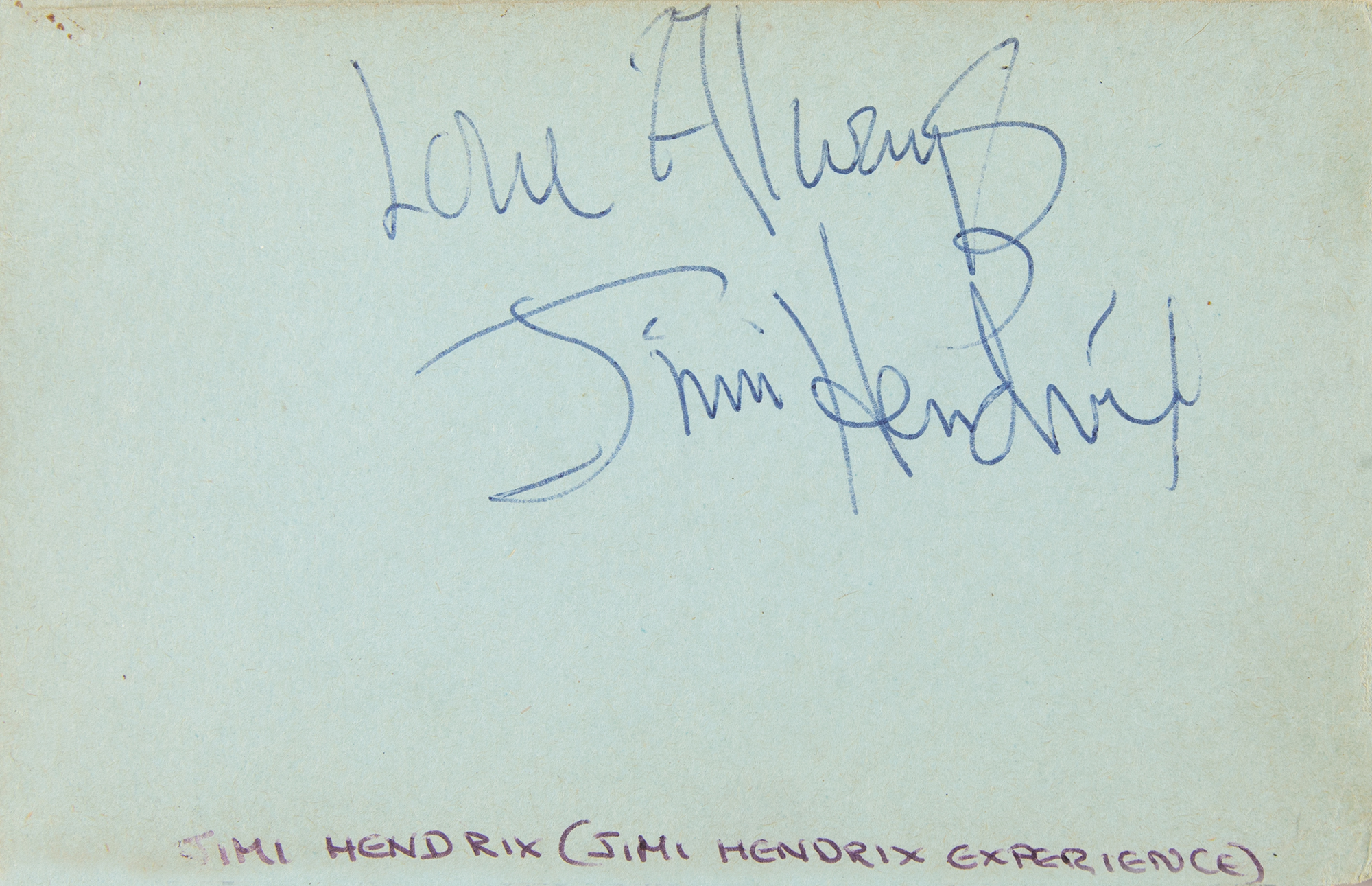 Lot #8109 Jimi Hendrix Experience Signatures - Image 2