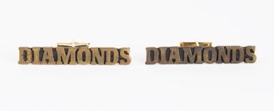 Lot #8426 Prince's Personally-Worn Pair of 'Diamonds' Cufflinks - Image 1