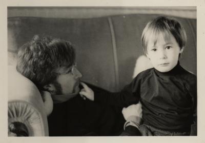 Lot #8070 John and Julian Lennon Original Photograph