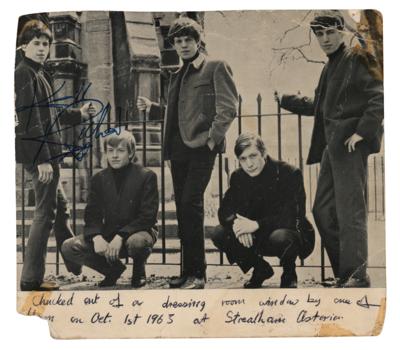 Lot #8132 Keith Richards Signed 1963 Promotional Card - Image 1