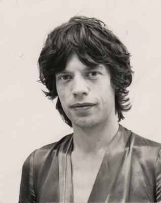 Lot #8131 Mick Jagger Signed Passport-Sized Photograph - Image 1