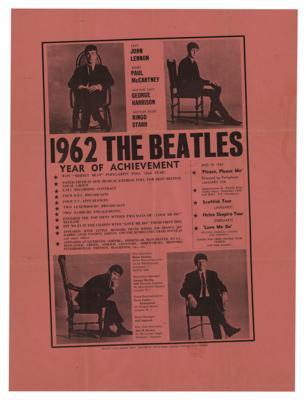 Lot #8054 Beatles 1962 Mersey Beat 'Year of Achievement' Poster - Image 1
