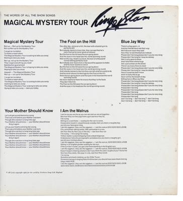 Lot #8073 Ringo Starr Signed Album - Image 1