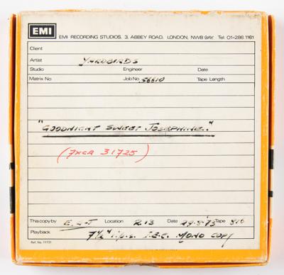 Lot #8230 The Yardbirds EMI Tape with '‘Goodnight Sweet Josephine' - Image 2