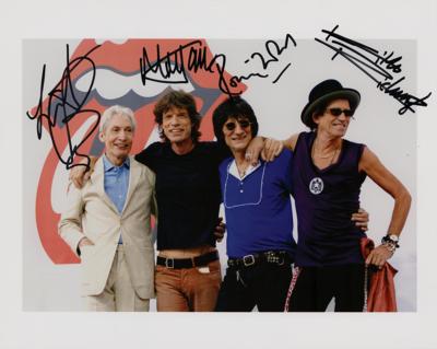 Lot #8124 Rolling Stones Signed Photograph