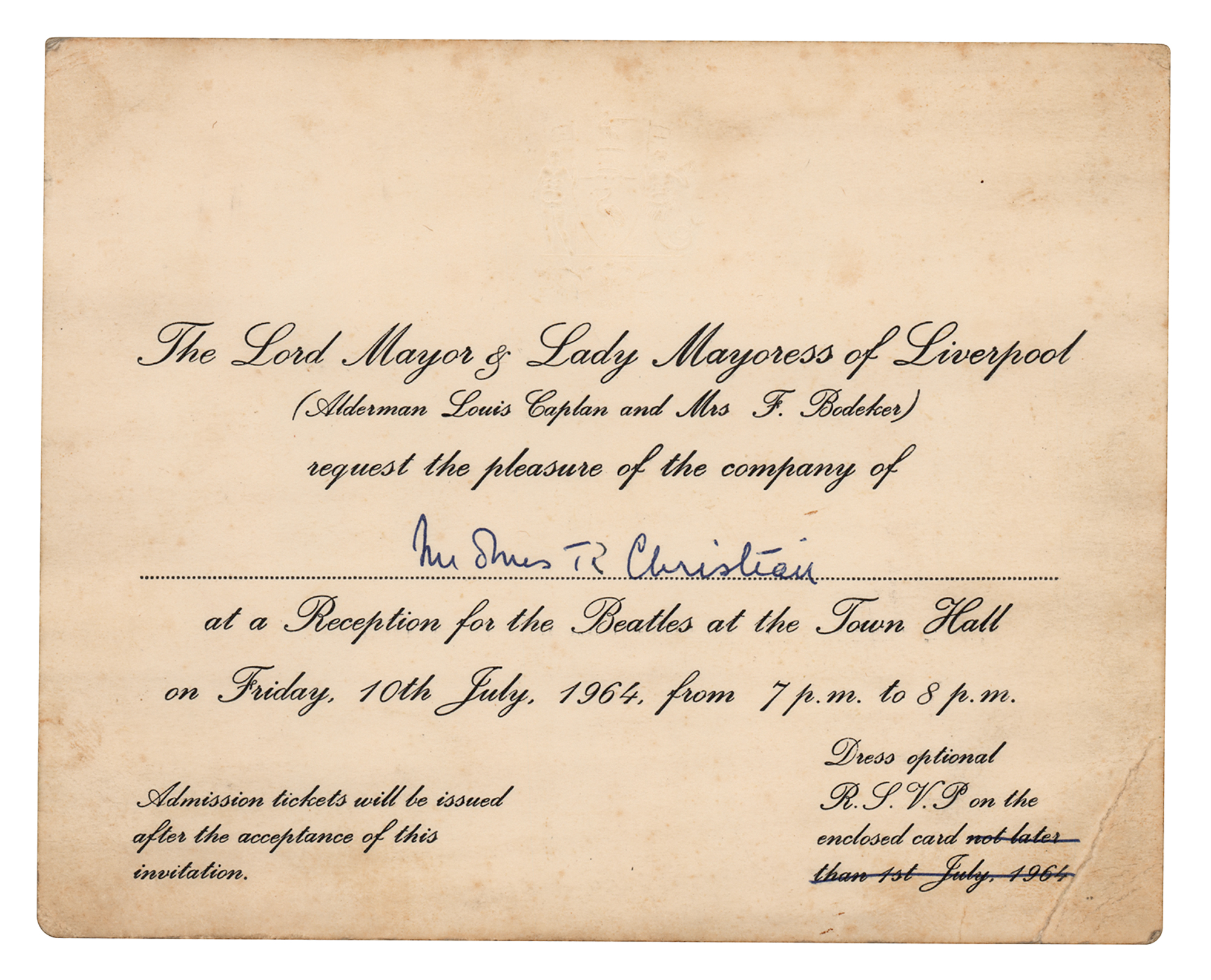 Liverpool Admission Letter