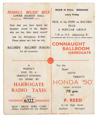 Lot #8046 Beatles Signed 1963 Harrogate Concert Program - Image 2