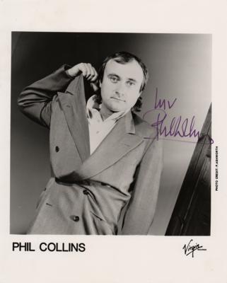 Lot #8388 Phil Collins Signed Photograph
