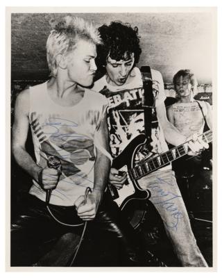Lot #8363 Billy Idol and Tony James Signed Photograph - Image 1