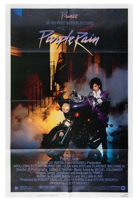 Lot #8434 Prince: Original Purple Rain One Sheet