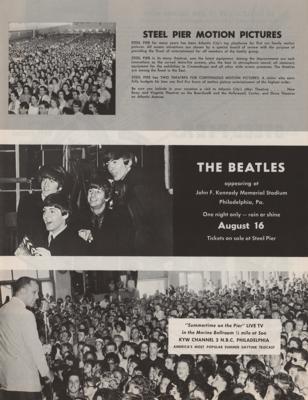 Lot #8088 Beatles 1966 Steel Pier Handbill and Program   - Image 2
