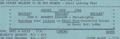 Lot #8088 Beatles 1966 Steel Pier Handbill and Program   - Image 6
