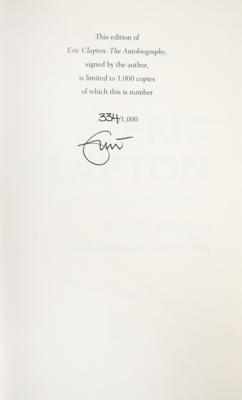 Lot #8304 Eric Clapton Signed Book