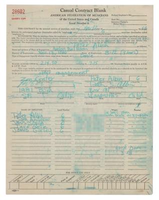 Lot #8242 [Janis Joplin] Big Brother and The Holding Company 1966 ‘Zenefit’ Concert Contract - Image 1